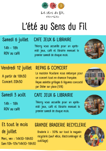 Lire la suite à propos de l’article Programme du Tiers-Lieu : été 2024
