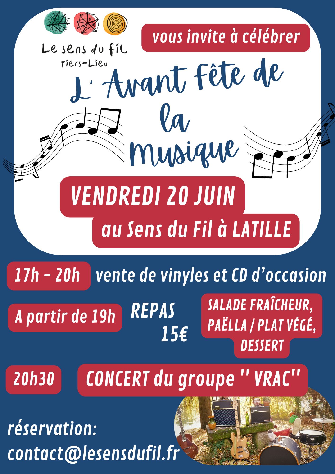 You are currently viewing Repas concert et vente de vinyles