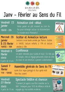 Lire la suite à propos de l’article Et voici le programme détaillé du premier trimestre 2026