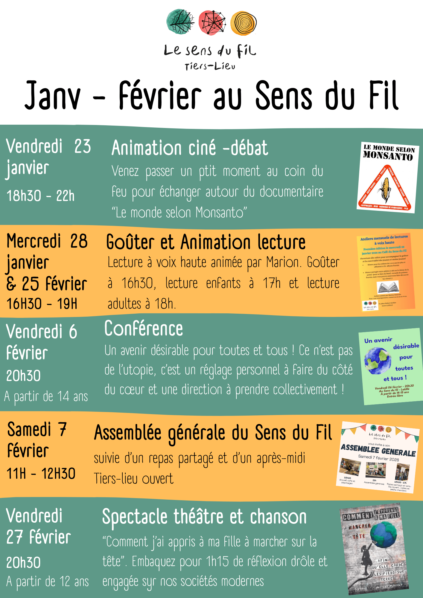You are currently viewing Et voici le programme détaillé du premier trimestre 2026